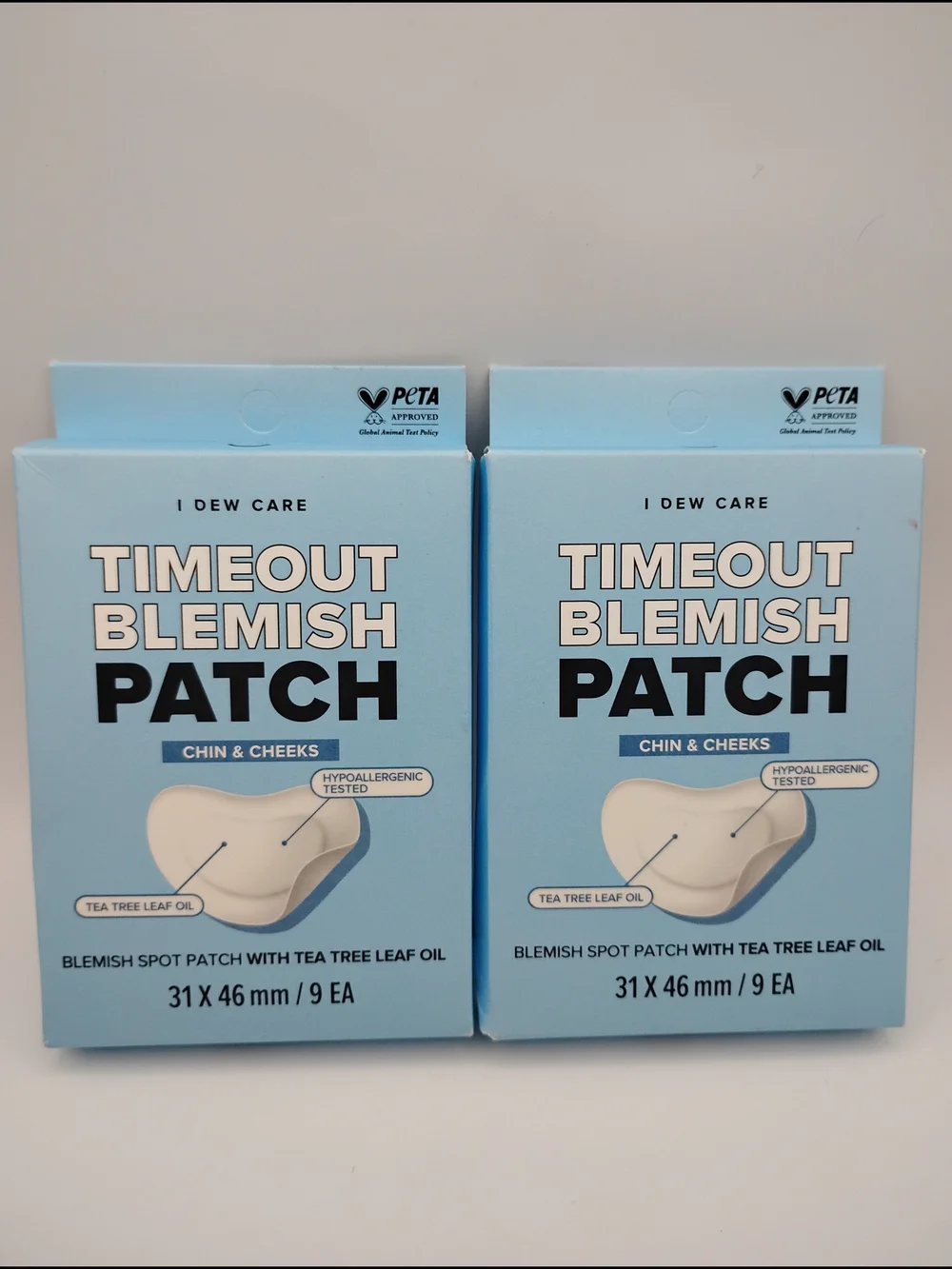 X2 Timeout Blemish Patch Chin & Cheeks (Blue) - 9 Count Each
